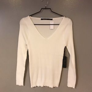 Plus size white sweater top SIZE 3X